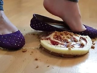 Pie Custard Crush In My Well Well-worn Purple Ballet Boots Gooey Messy