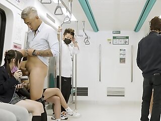 Fuck-fest In The Subway With Petite Yuli And Jizm In Mouth