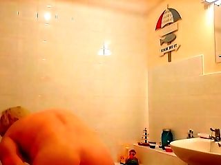 Slave Ken Rails Faux-cock Again In Bathroom
