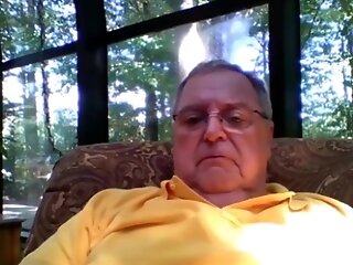 Grandfather Demonstrate On Webcam 13