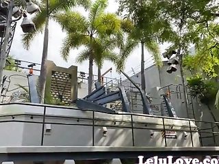 First-timer Pornography Stunner Does It All In This Behind The Scenes Vlog Ass-fuck & Urinate & Cum-shot & Roller Coasters... - Lelu Love