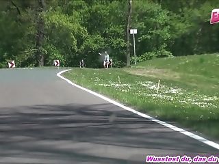 German Hitch Hiker Teenager Pick Up And Fuck