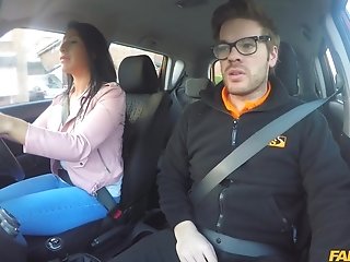 Muscled Mummy In Faux Driving School