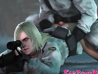 Naked Game Honeys From Metal Gear - Compilation