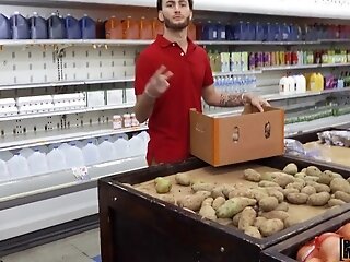 A Dark-skinned Consultant Is Fucked By A Colleague Right In The Store.