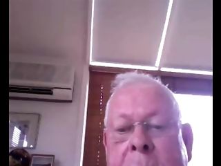 Grandfather Showcase Figure On Web Cam